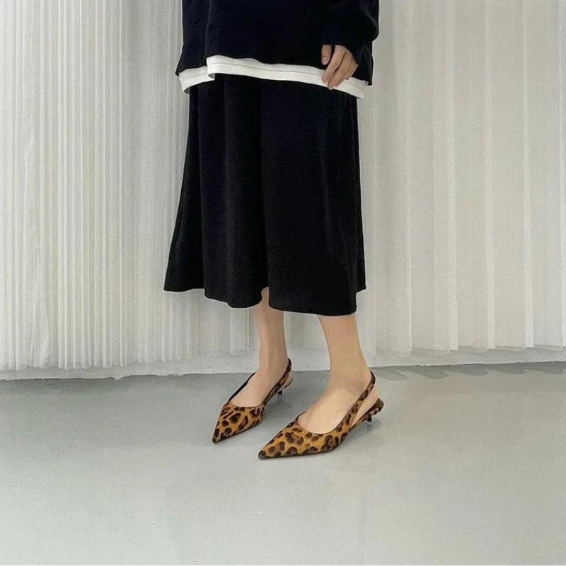 Leopard Pointed Heels