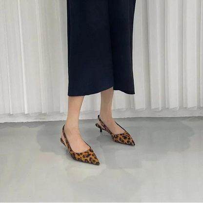 Leopard Pointed Heels
