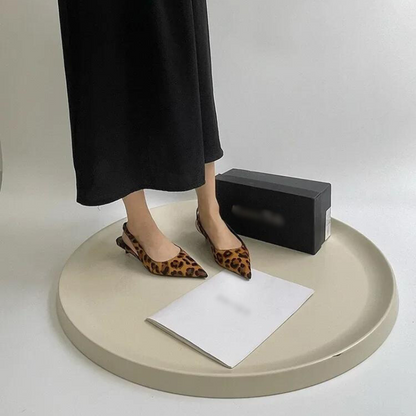 Leopard Pointed Heels