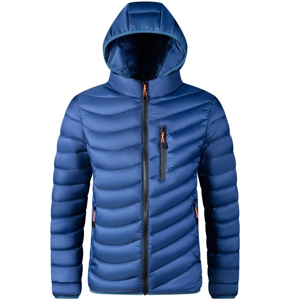Lightweight cotton quilted jacket for men