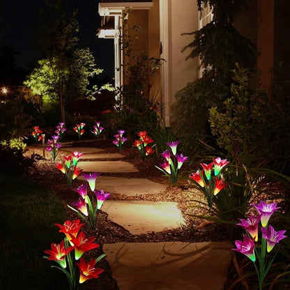 Lily Solar Garden Pole Light