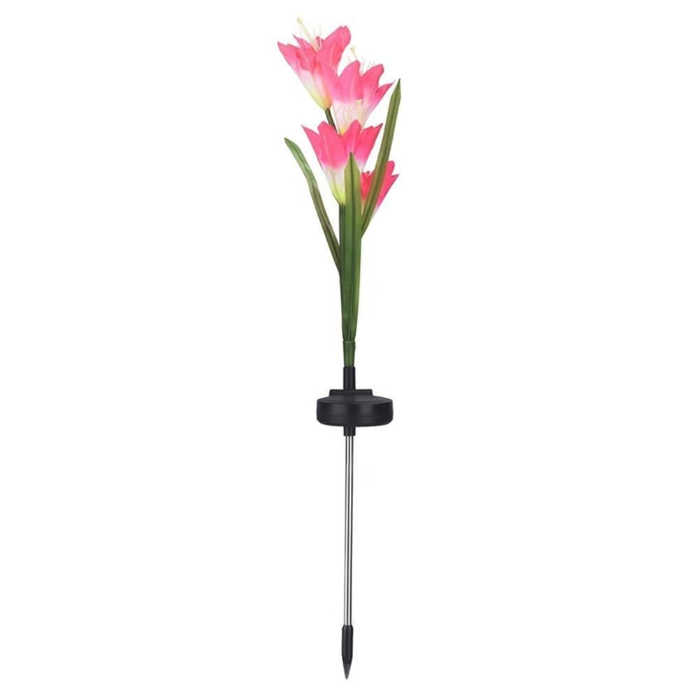 Lily Solar Garden Pole Light