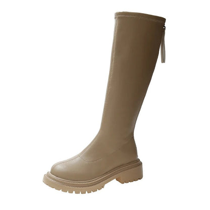 Long Leather Style Women's Boots