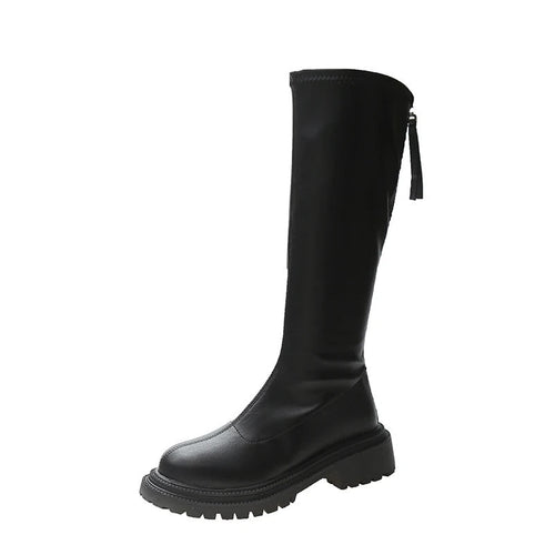 Long Leather Style Women's Boots