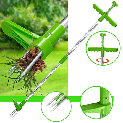 Long-handled weed remover