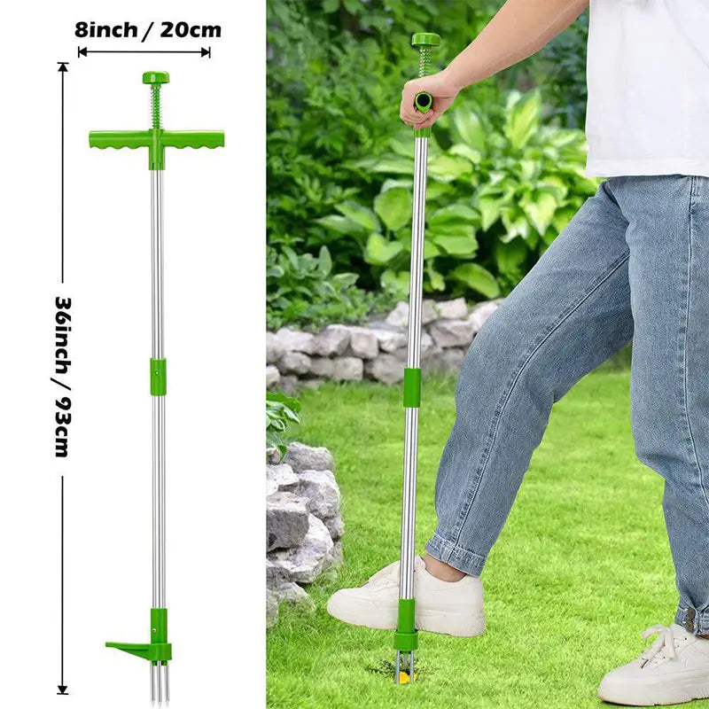 Long-handled weed remover