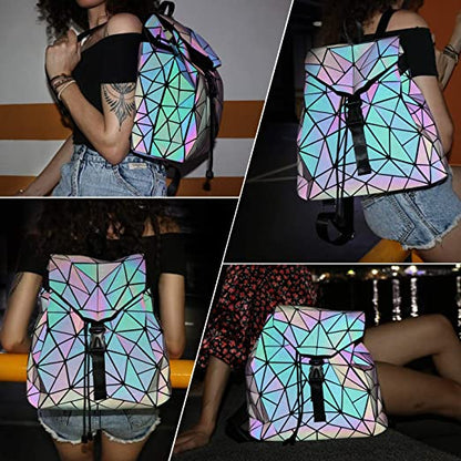 Luminous Geometric Backpack