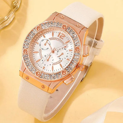 Luxury Rhinestone Watch (Set of 2 pieces)