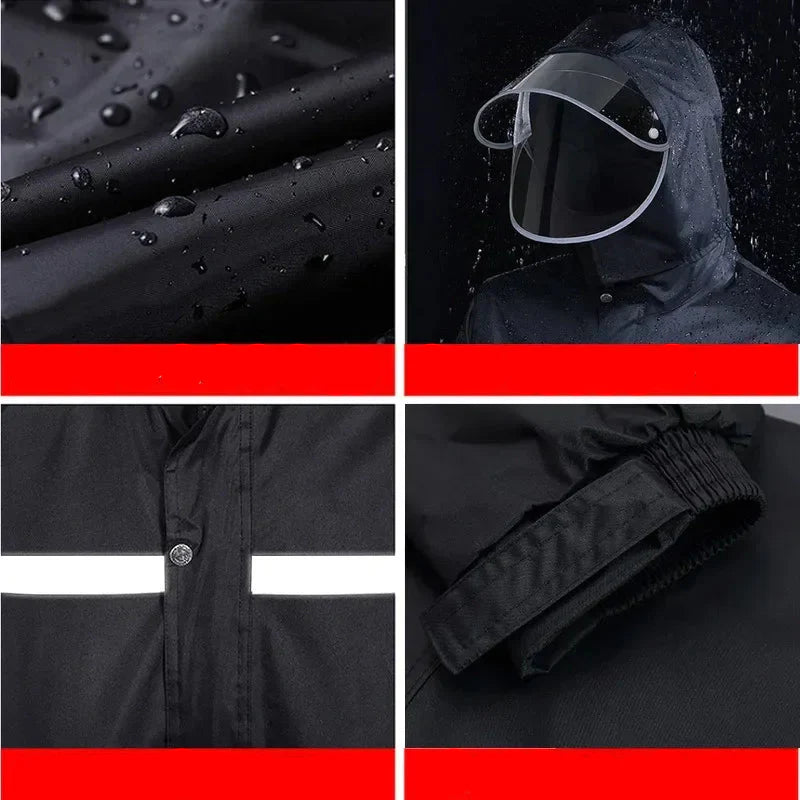 Mackintosh and Rainpants Set for Motorcycle and Electric Bike