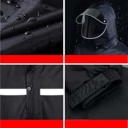 Mackintosh and Rainpants Set for Motorcycle and Electric Bike