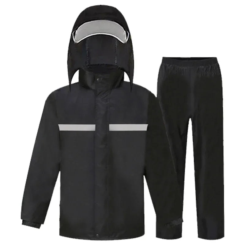 Mackintosh and Rainpants Set for Motorcycle and Electric Bike