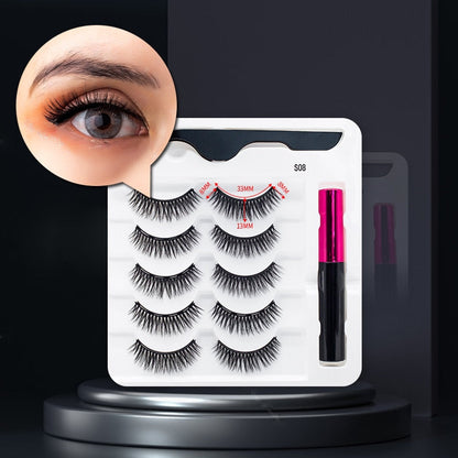 Magnetic False Eyelashes and Eyeliner Set