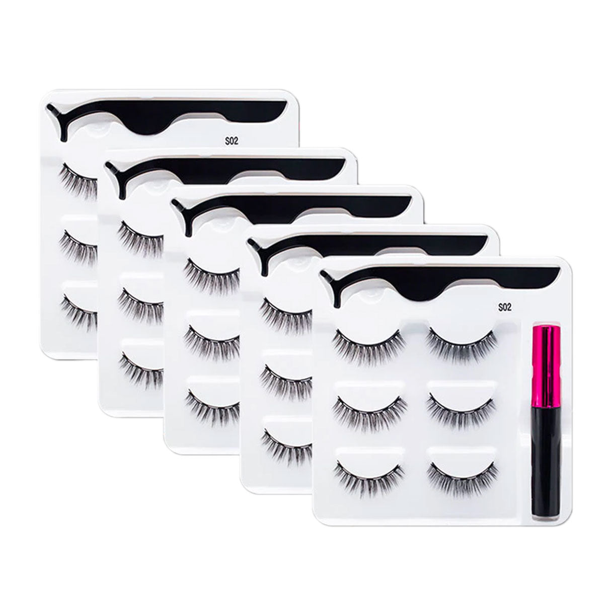 Magnetic False Eyelashes and Eyeliner Set