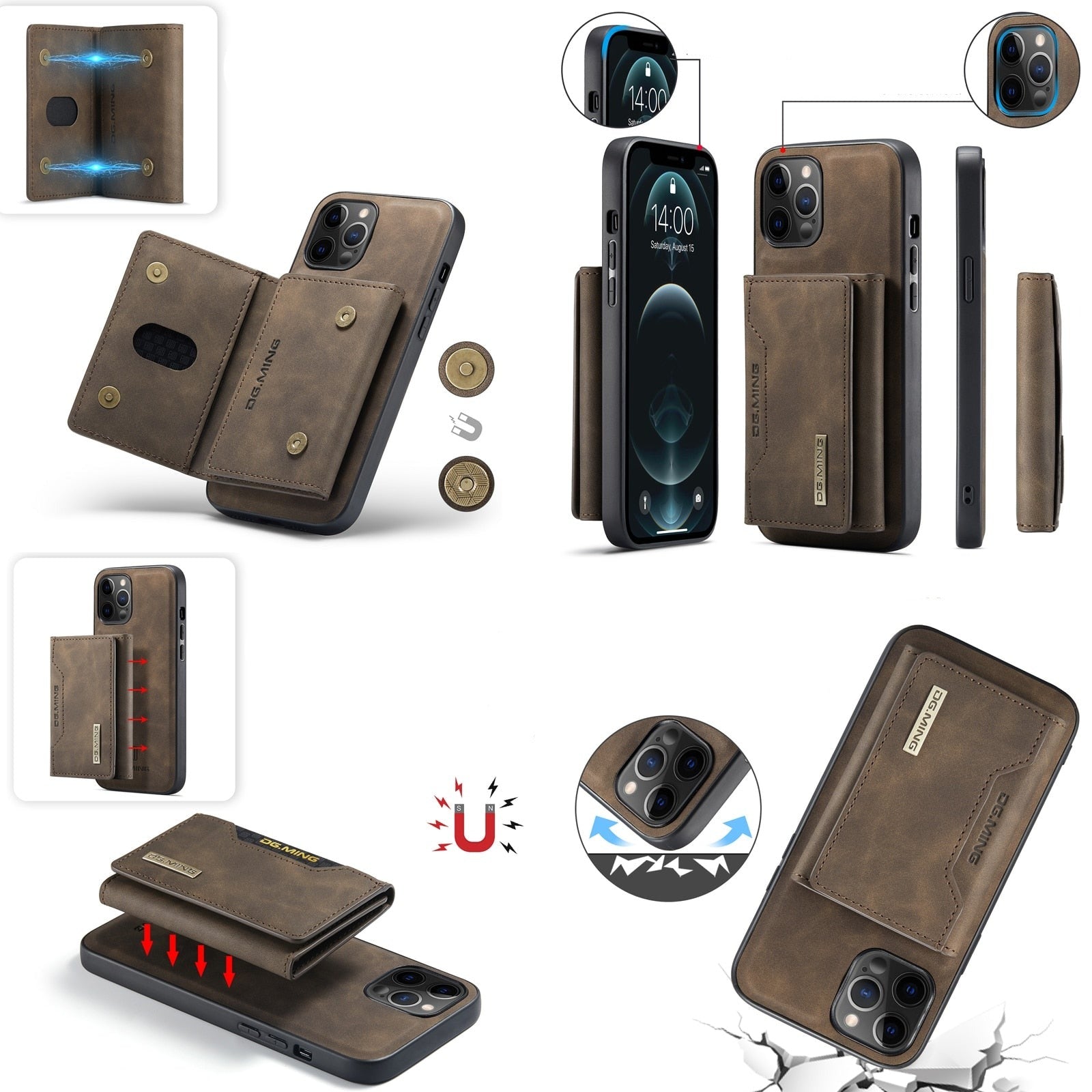 Magnetic Wallet Phone Case