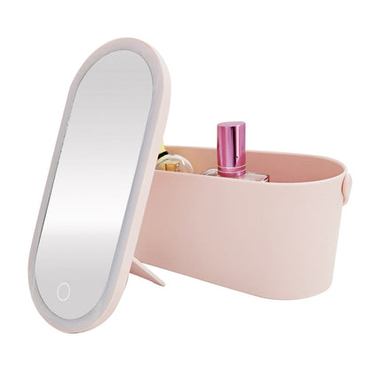 Make-up organiser with mirror