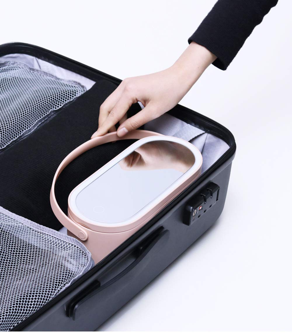 Make-up organiser with mirror