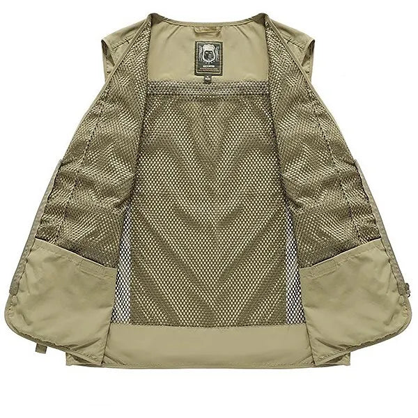 Male Sleeveless Outdoor Vest Functional High Quality Fabric
