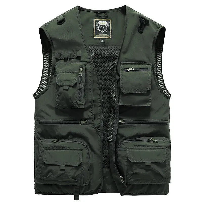 Male Sleeveless Outdoor Vest Functional High Quality Fabric