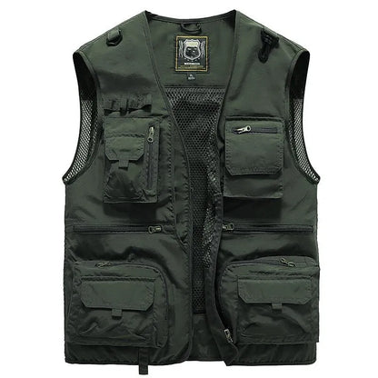 Male Sleeveless Outdoor Vest Functional High Quality Fabric