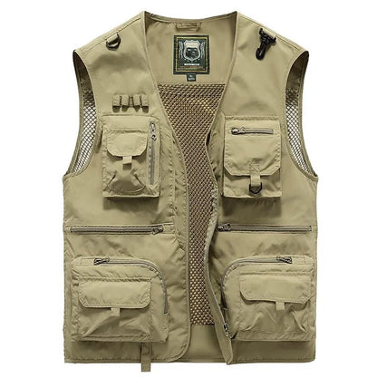 Male Sleeveless Outdoor Vest Functional High Quality Fabric
