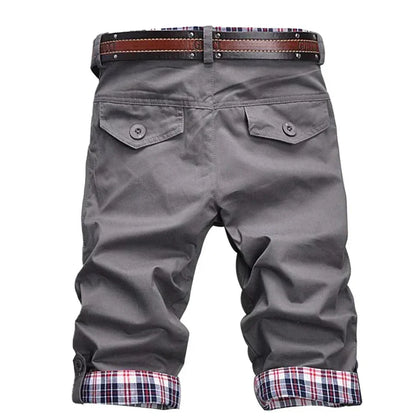 Men's Shorts Cargo Style Cotton With Practical Pockets