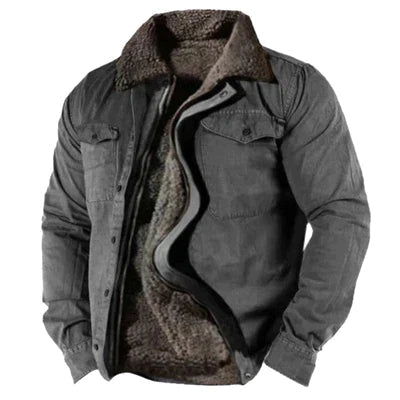 Men's Winter Coat With Luxury Collar