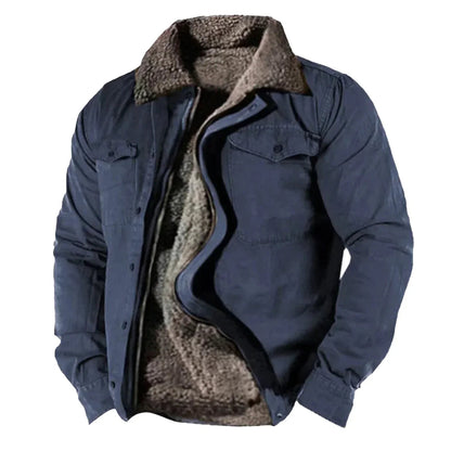 Men's Winter Coat With Luxury Collar