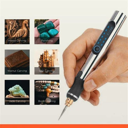 Manual Engraving Pen Compact Wood Lightweight Plastic Metal