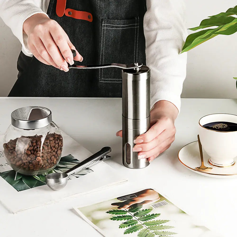 Manual stainless coffee grinder