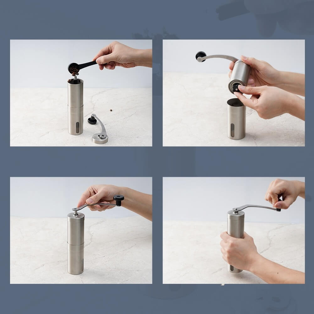 Manual stainless coffee grinder