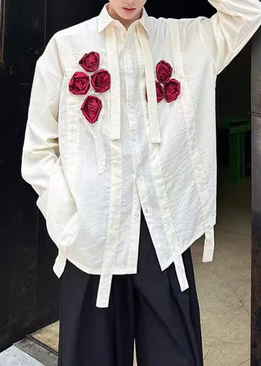 Men's Casual Shirt Oversized Floral Design 2