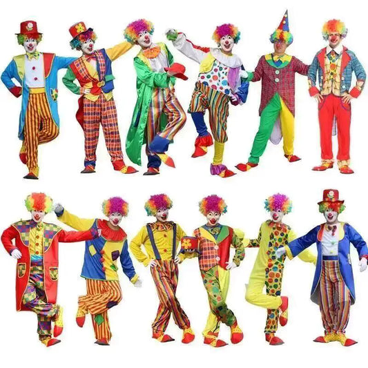 Men's Costume Clown Bodysuit for Halloween and Theatrical Performances 0