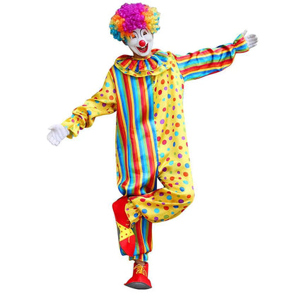 Men's Costume Clown Bodysuit for Halloween and Theatrical Performances 2
