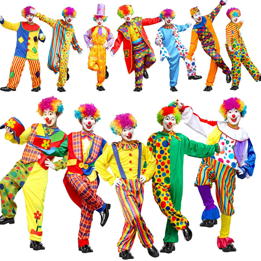 Men's Costume Collection Circus Magician Clown Party Outfit 0