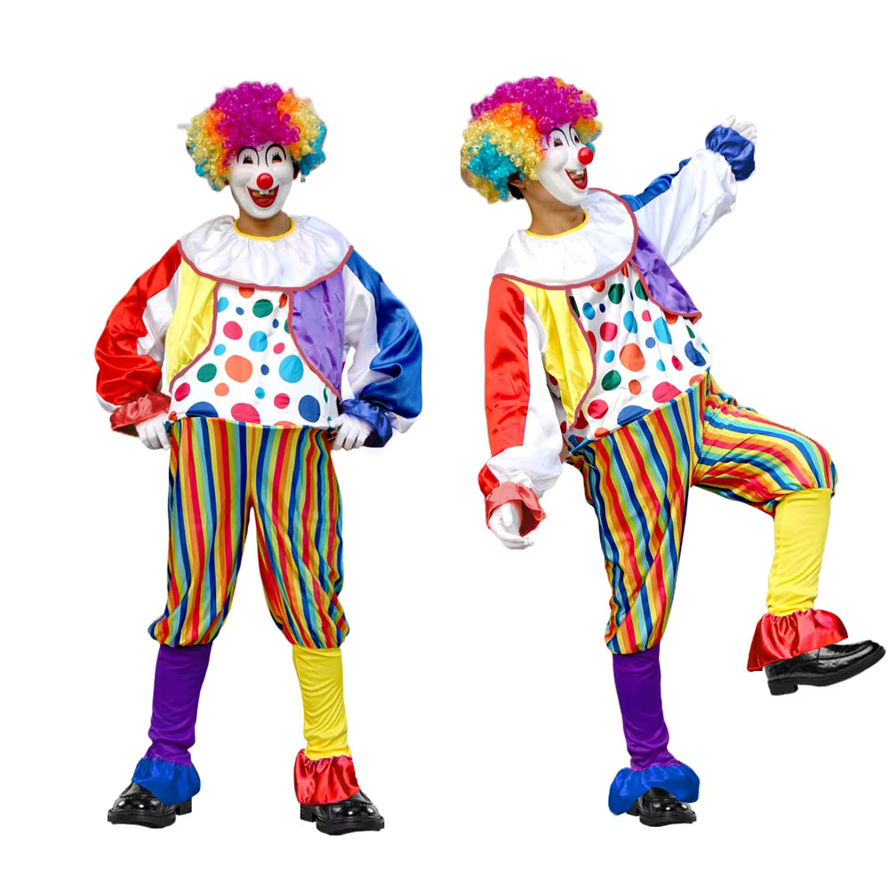 Men's Costume Collection Circus Magician Clown Party Outfit 1