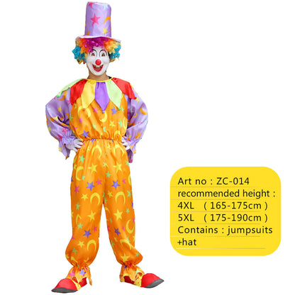 Men's Costume Collection Circus Magician Clown Party Outfit 10