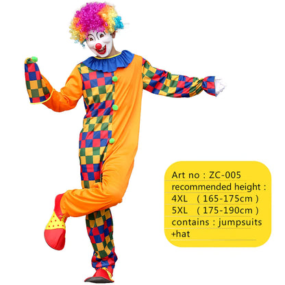 Men's Costume Collection Circus Magician Clown Party Outfit 13