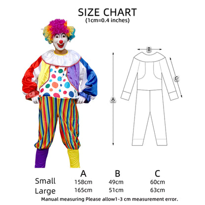 Men's Costume Collection Circus Magician Clown Party Outfit 3