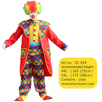 Men's Costume Collection Circus Magician Clown Party Outfit 8