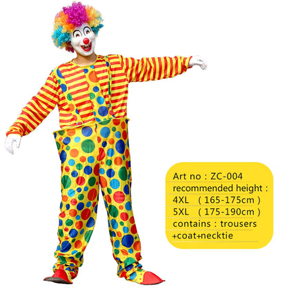 Men's Costume Collection Circus Magician Clown Party Outfit 9
