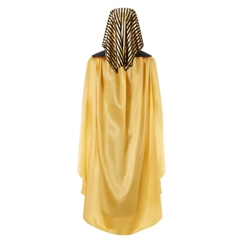 Men's Costume Set Egyptian Pharaoh Style 7-Piece King Tut Cosplay Outfit 3
