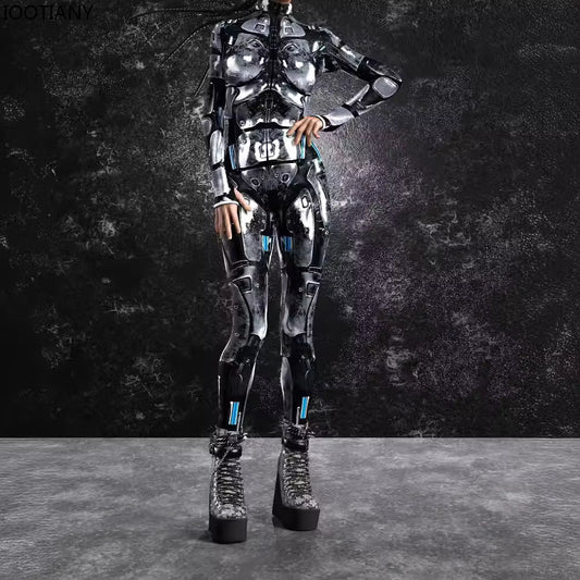 Men's Cyberpunk Jumpsuit Mechanical Armor Style 0
