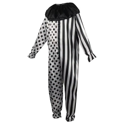 Men's Horror Clown Costume Jumpsuit for Halloween 4