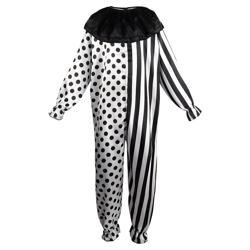Men's Horror Clown Costume Jumpsuit for Halloween 5