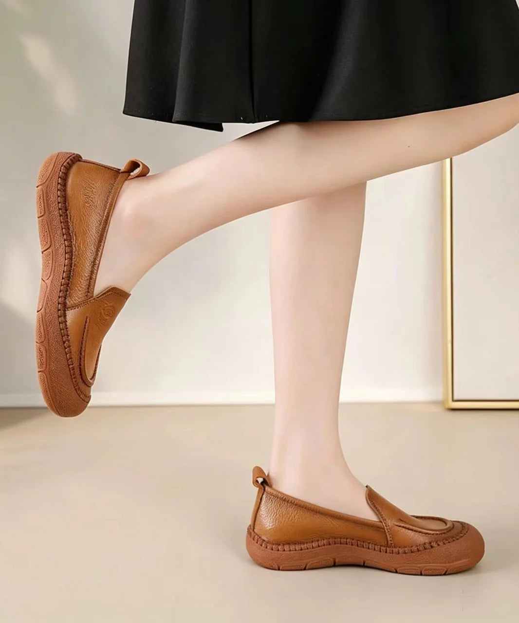 Men's Loafers Embossed Floral Casual Style 4