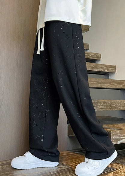 Men's Oversized Pants Elastic Waist Casual 1