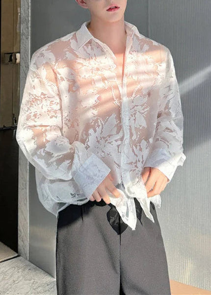 Men's Oversized Shirt with Distinctive Print for Summer Style 2