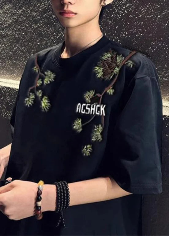 Men's Oversized T-Shirt Printed Casual Summer Style 1