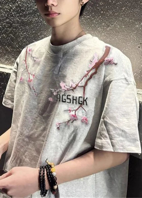 Men's Oversized T-Shirt Printed Casual Summer Style 3