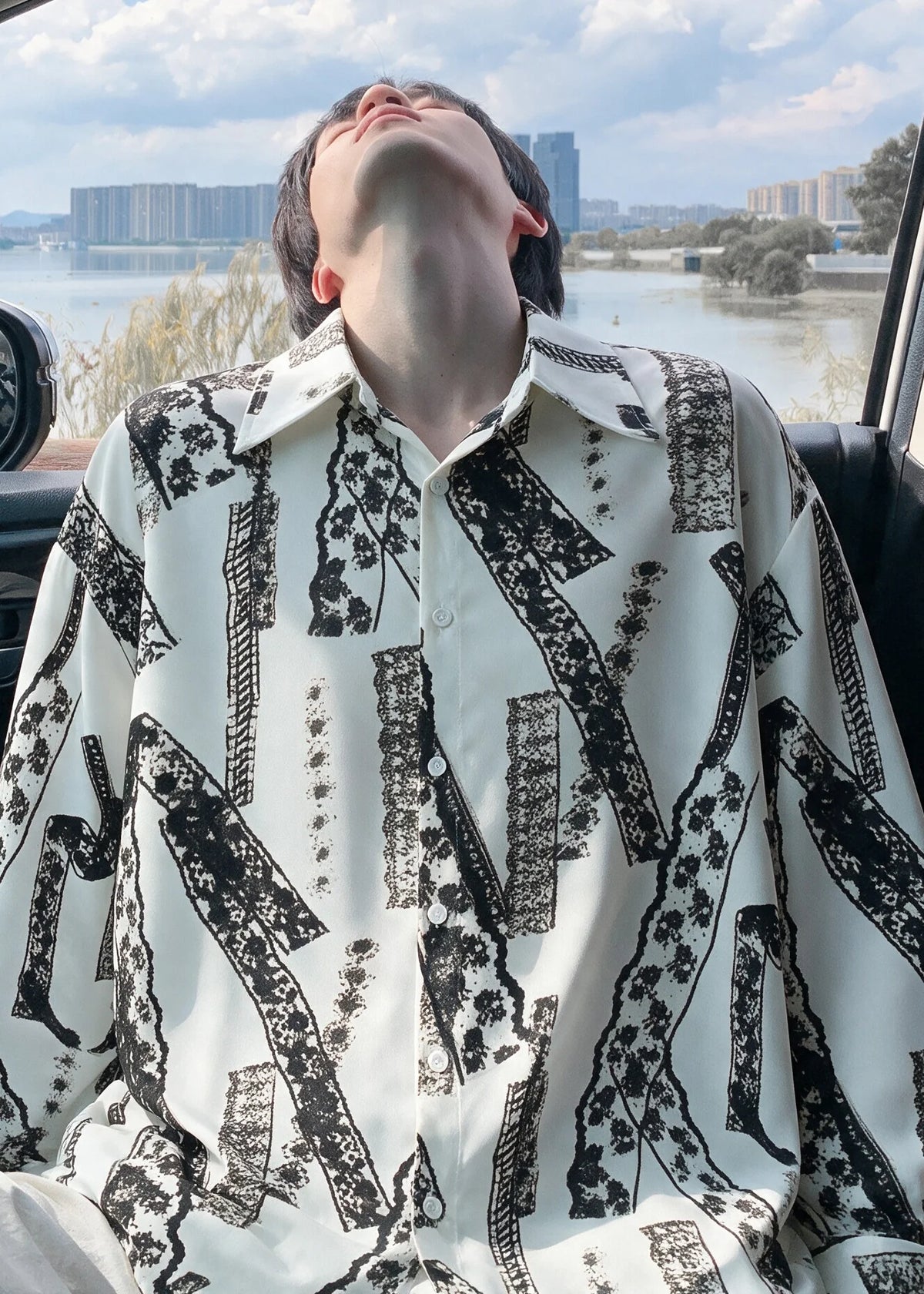 Men's T Shirt Oversized Print Casual Untucked Style 0